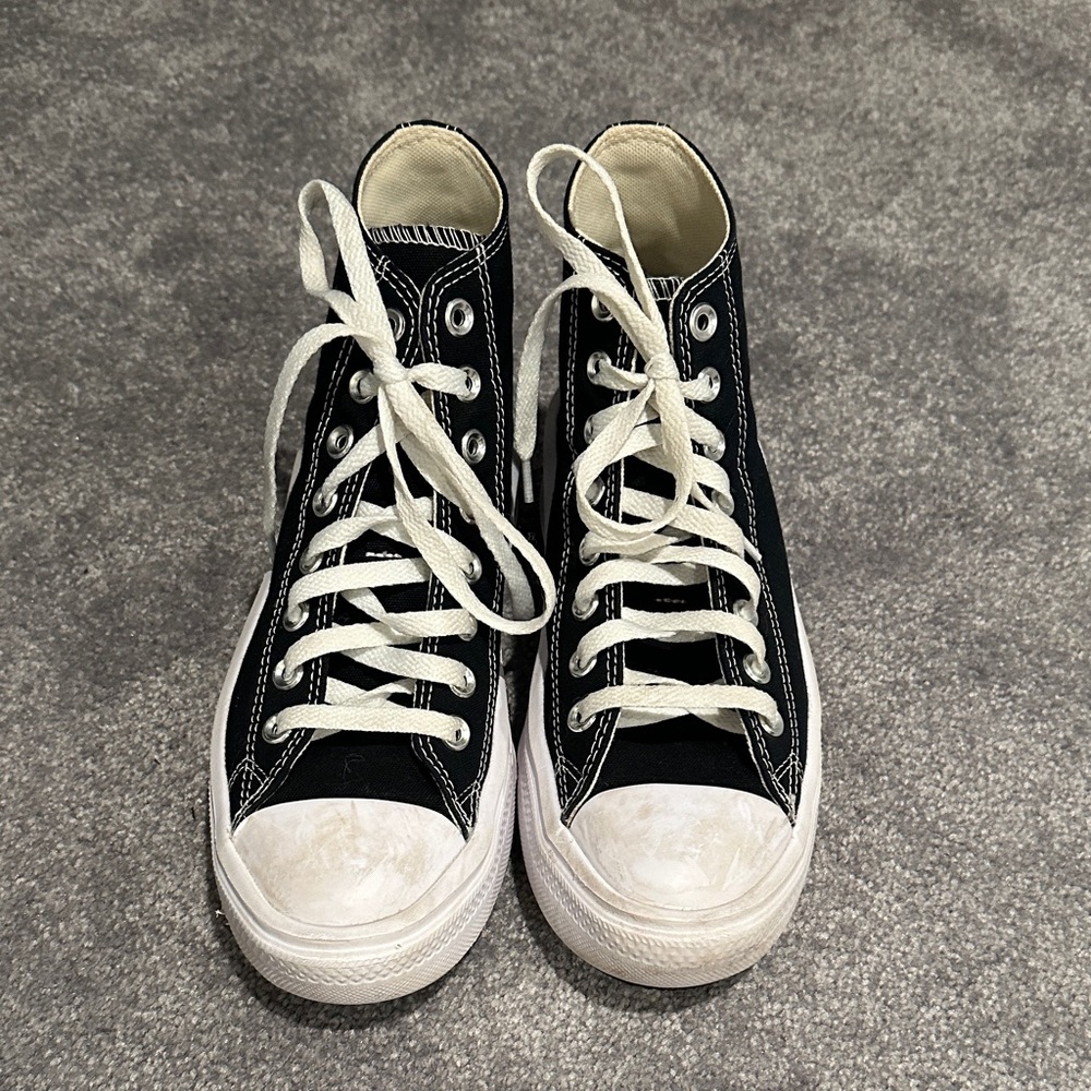 Converse Black and White High-Top Sneakers